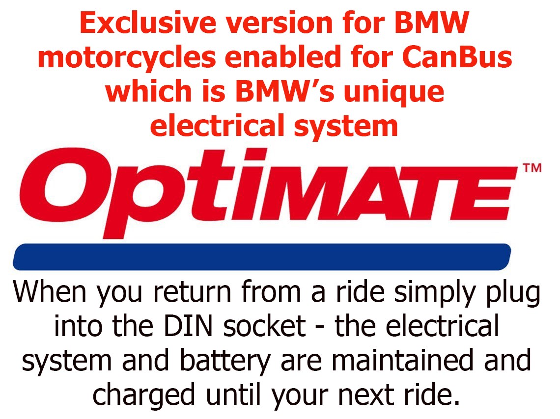 Optimate (by Wunderlich) Can Bus QUAD BMW Charger with FREE hook and 3 FREE  cables