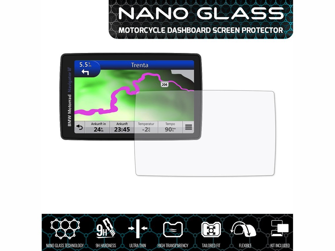 Speedo Angels Sabm1911 Dashboard Screen Protector for BMW Navigator V 1 x Ultra Clear & 1 x Anti Glare 