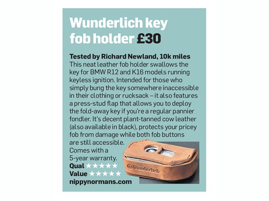 Wunderlich key pouch leather brown (Keyless Ride System)