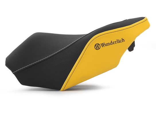 Wunderlich ACTIVE COMFORT seat R1200GS LC/Adv LC/1250GS/Adventure normal height (yellow graphics)