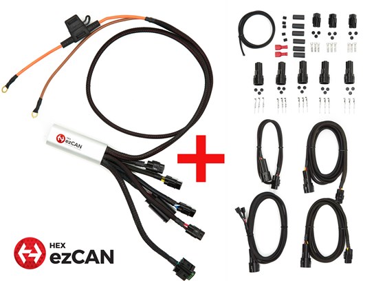 HEX GEN II ezCAN Combo with wiring R1200 LC/Adv LC/R LC/RS LC/RT LC, R1250GS/1250Adventure, R1250RT