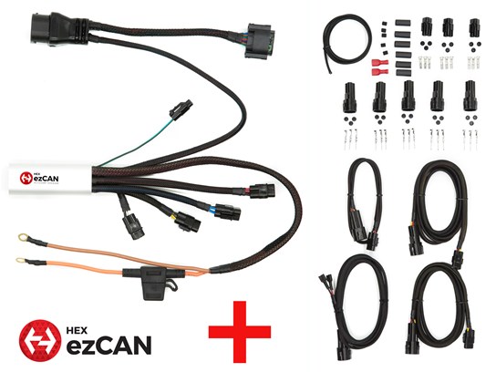 HEX GEN II ezCAN Combo with wiring R1200GS (to 2012), R1200 Adventure (to 2013), R1200RT (to 2014), R1200R (to 2012), R1200ST