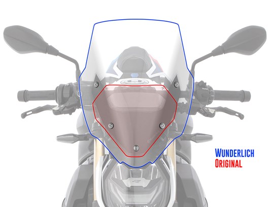 Wunderlich touring screen S1000R (2021 on), M1000R  CLEAR