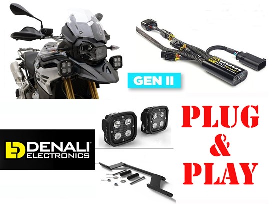Denali Spotlights ONLY Gen II CanSmart D4 Kit - F750GS/850GS (not F850 Adventure)