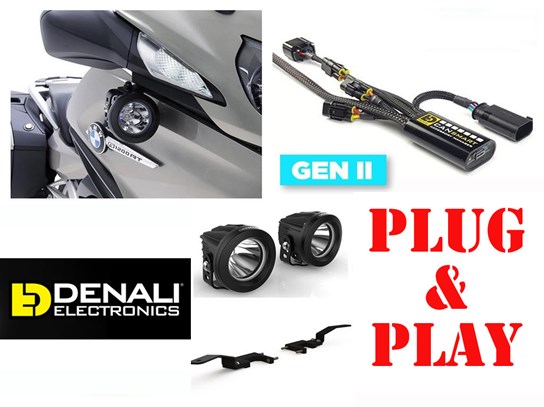 Denali Spotlights ONLY Gen II CanSmart DR1 Kit - R1200RT LC (2014 to 2018), R1250RT (INCLUDING 2021 on model)
