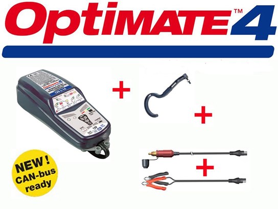 Optimate 4.5 BMW Can Bus Goldline DUAL Charger with FREE hook