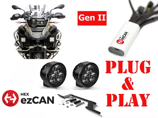 HEX Spotlights ONLY Gen II ezCAN D3 Kit - R1250 Adventure