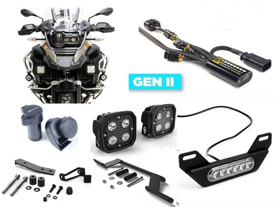 Denali Complete Gen II CanSmart D4 Kit (lighting, horn and rear light) R1250 Adventure (NO adaptive headlight)