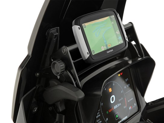 Wunderlich screen stabilizers (left and right) and device holder bundle Harley Pan America