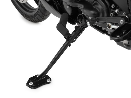 Wunderlich fold-out aid for side stands Harley Pan America