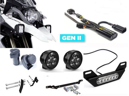 Denali Complete Gen II CanSmart D3 Kit (lighting, horn and rear light) R1250GS (WITH adaptive headlight)