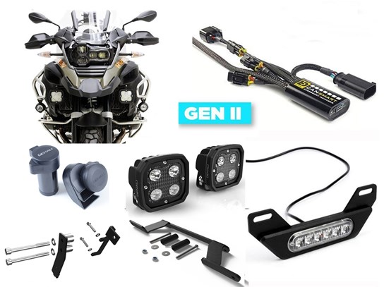 Denali Complete Gen II CanSmart D4 Kit (lighting, horn and rear light) R1250 Adventure (WITH adaptive headlight)