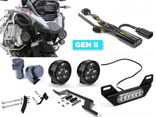 Denali Complete Gen II CanSmart D7 Kit (lighting, horn and rear light) R1250 Adventure (WITH adaptive headlight)