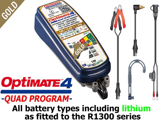 Optimate Can Bus QUAD BMW Charger with FREE hook and 3 FREE cables