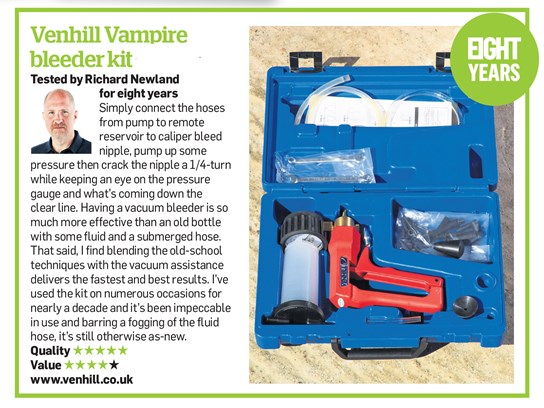Venhill Vampire brake bleeding kit