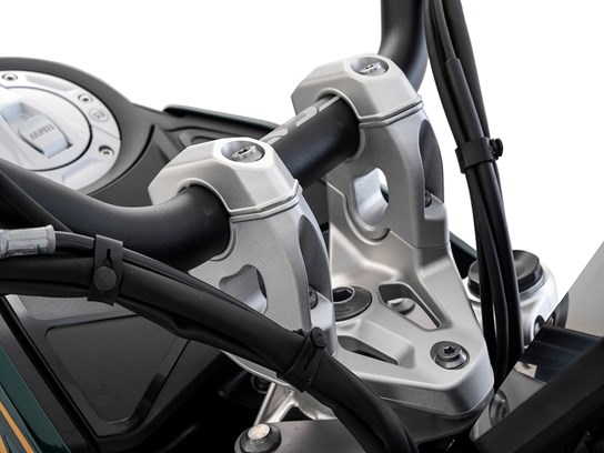 Wunderlich handlebar risers  R1300GS  (up 38mm and back 27mm)