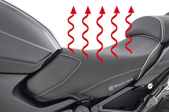 Wunderlich ACTIVE COMFORT seat R1250R, R1250RS - front (2023 on models Plug and Play heated) LOW