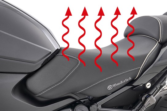 Wunderlich ACTIVE COMFORT seat R1250R, R1250RS - front (2023 on models Plug and Play heated) HIGHER VERSION