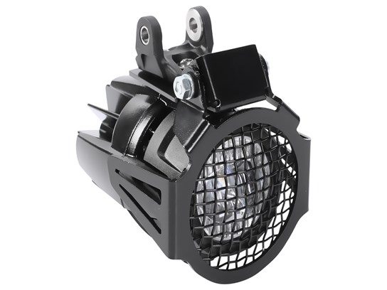Wunderlich foldable spotlight grills (black) - LED BMW spotlights (PAIR)