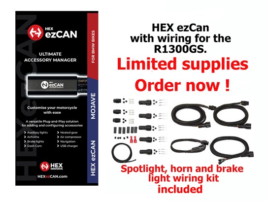HEX GEN II ezCAN Combo with wiring to suit R1300GS