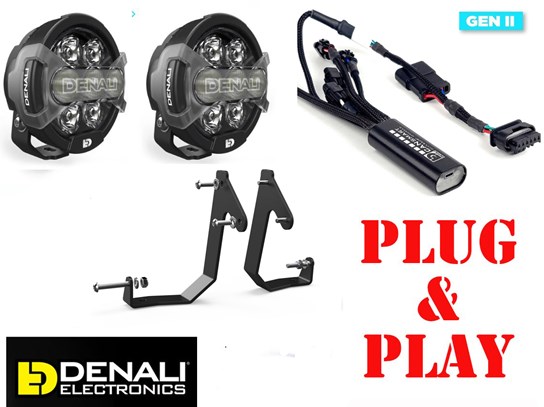 Denali CanSmart and Spotlights with SPOTLIGHT BRACKET MOUNT D7 PRO kit R1300GS