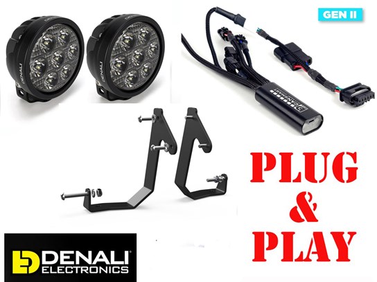 Denali CanSmart and Spotlights with SPOTLIGHT BRACKET MOUNT D7 kit R1300GS