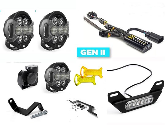 Denali Complete Gen II CanSmart D7 PRO Kit (lighting, horn and rear light) R1200GS LC, R1250GS