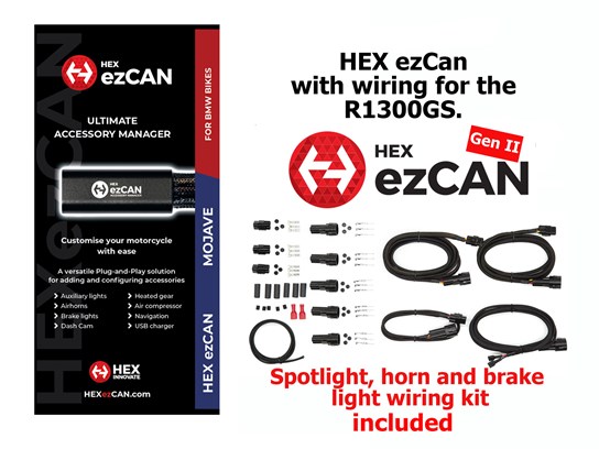 HEX GEN II ezCAN Combo with wiring to suit R1300GS