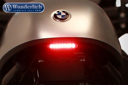 Wunderlich rear Stripe style LED light and rear mount number plate conversion - R NINE T