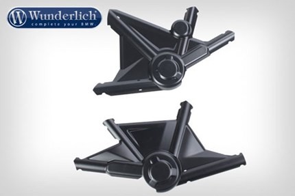 Wunderlich frame protectors (pair) - black R1200GS LC, R1250GS,  R1200GAdv. LC, R1250 Adventure