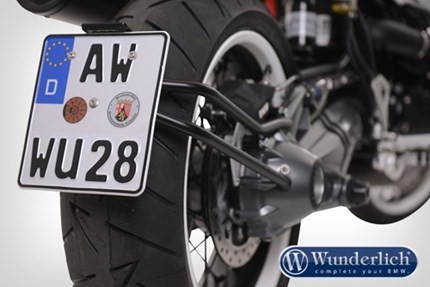 Wunderlich SWING tail section licence plate holder for shaft drive