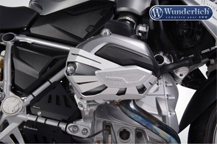 Wunderlich cylinder head protectors - silver (pair) R1200GS LC  2013 on, R1200GS Adv LC, R1200RT LC and more