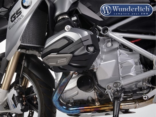 Wunderlich cylinder head protectors - black (pair) R1200GS LC  2013 on, R1200GS Adv LC, R1200RT LC AND MORE