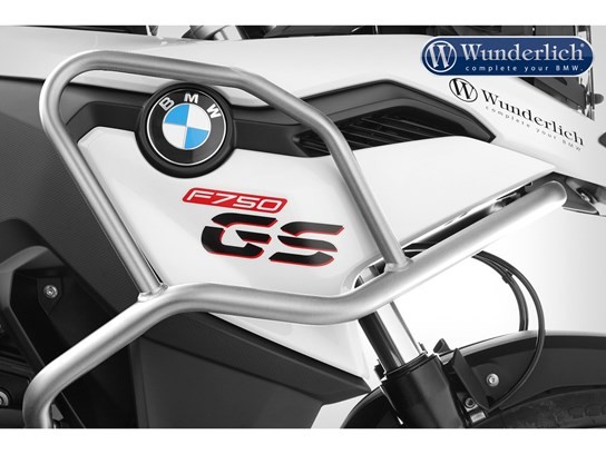 Wunderlich upper engine bars F750GS (all years) F850GS (2023 on) stainless