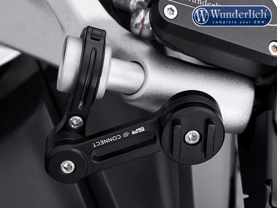 Wunderlich phone adapter for SP-Connect fitment on stub handlebars