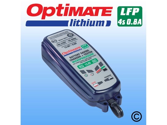 Optimate Lithium Battery Charger and Optimiser 0.8